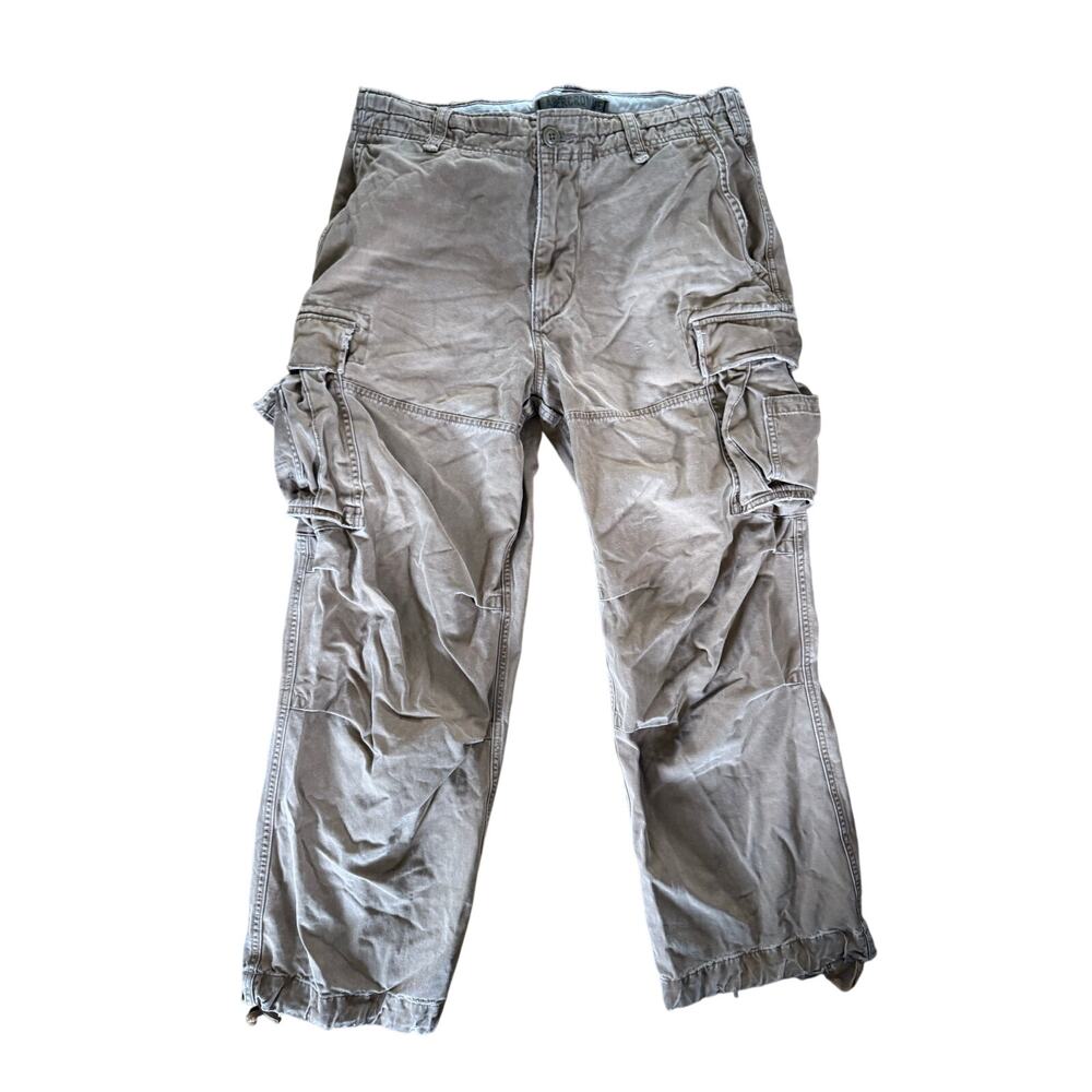 Vintage abercrombie & fitch y2k khaki cargo utility hiking pants‎